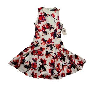 NWT Ivanka Trump Floral Fit Flare Sleeveless Dress Size 2